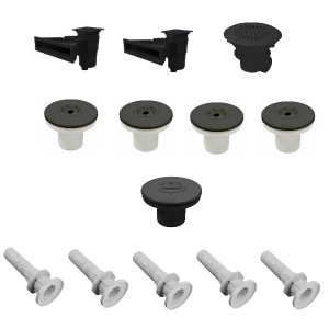 Kit pièces à sceller - Piscine liner 10x5 m - Gris anthracite - Kit construction piscine - AstralPool