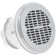 Bonde de fond béton - modèle Norm - Grille plate - Blanc