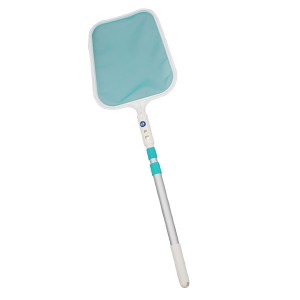 Épuisette de surface + manche alu télescopique 3 x 0,40 m - Nettoyage manuel - Gre