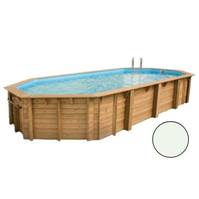 La Piscine Piscine Azura 400 x 750 - H130 cm - Liner beige 75/100ème