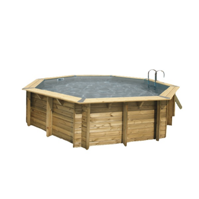 La Piscine Océa Ø 510 - H120 cm - Liner gris 75/100ème