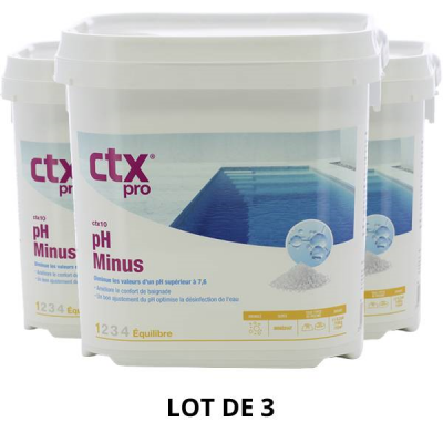 Le CTX 10 - pH Minus - Granulés - 5 Kg - 3x5kg