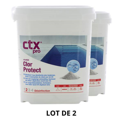 Le CTX 400 - Chlorprotect stabilisant - 4,5 Kg - 2x4,5 kg