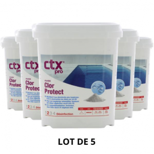 CTX 400 - Chlorprotect stabilisant - 4,5 Kg - 5x4,5 kg - Chlore, oxygène actif, brome - CTX