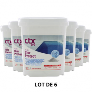 CTX 400 - Chlorprotect stabilisant - 4,5 Kg - 6x4,5 kg - Chlore, oxygène actif, brome - CTX