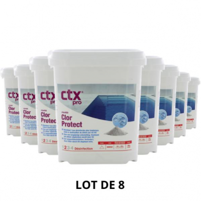 Le CTX 400 - Chlorprotect stabilisant - 4,5 Kg - 8x4,5 kg