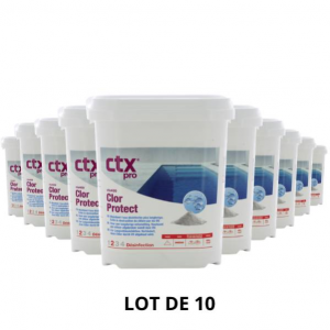 CTX 400 - Chlorprotect stabilisant - 4,5 Kg - 10x4,5 kg - Chlore, oxygène actif, brome - CTX