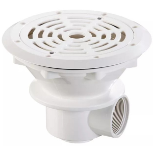 Bonde de fond liner/béton - modèle Easyline - Blanc - Ø210 - Pièce à sceller - AstralPool