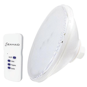 Ampoule LED Ecoproof PAR56 90 LED 16W avec télécommande - RGB - Lampe led - Seamaid