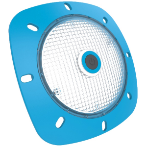 Projecteur Notmad 18 LED - Blanc - Enjoliveur bleu clair - Lampe led - Seamaid