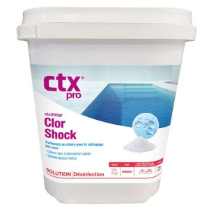 CTX 200GR - Chlore choc granulés - 5 kg - Chlore, oxygène actif, brome - CTX