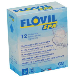 Flovil Spa - Floculant - 12 pastilles - Floculant, clarifiant - Générique