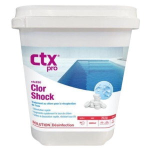 CTX 250 - Clor Shock - Pastilles - 1 kg - Chlore, oxygène actif, brome - CTX