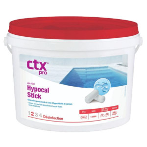 CTX 123 - Hypocal - Stick 300 g - 4,8 kg - Chlore, oxygène actif, brome - CTX