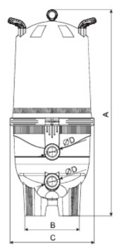Filtre à cartouche GL520 - 34 m3/h