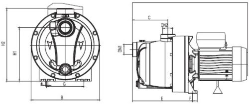 Even Inox - 1,5 CV - 3,5 m3/h - Triphasé