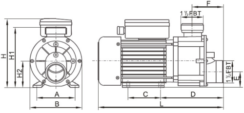 Pompe JA - 0,35 CV - Monophasée