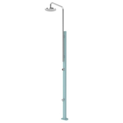  Douche chrome - Finition couleur - Bleu