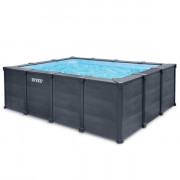 Kit Piscine Graphite - Rectangulaire - 4  m x 3 m x 1,24 m