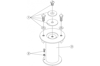 Pièces détachée <span>Ancrage de fixation avec vis - 00143</span><br/> pour ANCRAGE ECHELLE ASTRAL de AstralPool