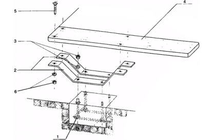 Pièces détachée Plongeoir Ballesta - 1,80 m