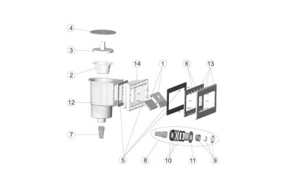 Pièces détachée Mini skimmer - Grande meurtrière