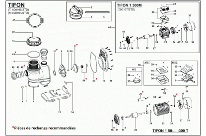 Pièces détachée Tifon1 100 M