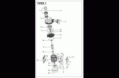 Pièces détachée Tiper1 90 M