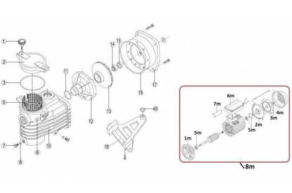 Pièces détachée Ondina OK 75 M IE2 - 0,75 CV - 10 m3/h