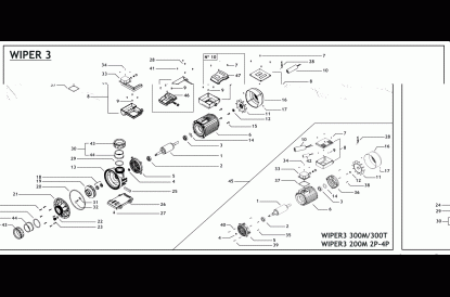 Pièces détachée Wiper3 NCC 200 T