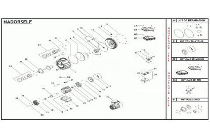 Pièces détachée Nadorself 400 T