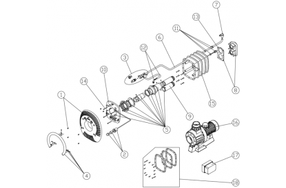 Pièces détachée Kit NCC Marlin 3 CV - Triphasé