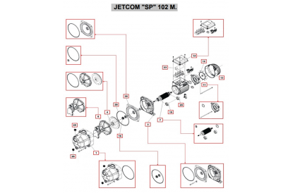 Pièces détachée JetCom SP 102 M