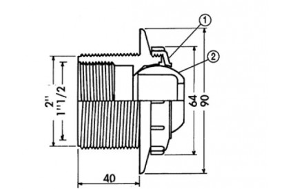 Pièces détachée Bouche de refoulement orientable 2