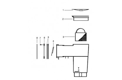 Pièces détachée Skimmer grande meurtrière - Béton