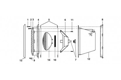 Pièces détachée Optique Leds RGB - 12 V