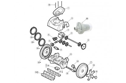 Pièces détachée By 200 - avec piège à feuilles