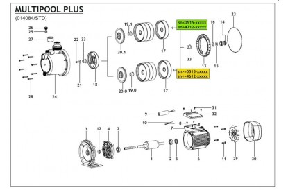 Pièces détachée MultipoolPlus  T
