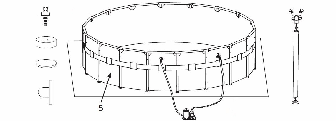 Pièces Détachées Intex La Piscine Tubulaire Ultra Frame Xtr Ronde