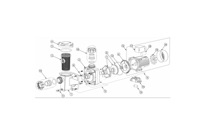 Pièces détachée Freeflo - 0,33 CV - 7 m3/h - Monophasée