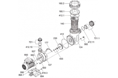 Pièces détachée Aqua Maxi 5 - 0,4 CV - 5 m3/h