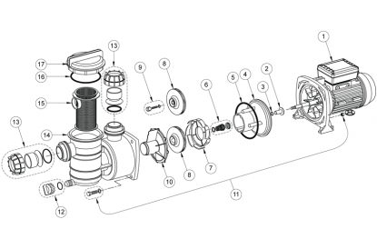 Pièces détachée Swimmey 1,5 CV Mono - RECONDITIONNÉ - Bon état