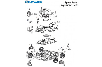 Pièces détachée Aquavac 250 Li