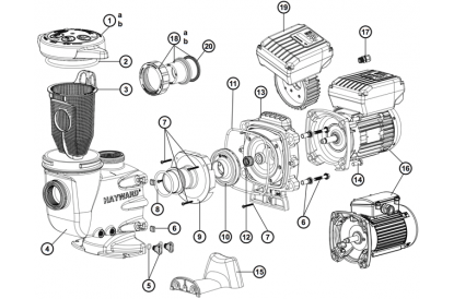 Pièces détachée Max Flo II 1,5 Cv Mono