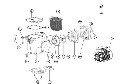 Pièces détachée Super Pump 1,5 Cv Mono 1