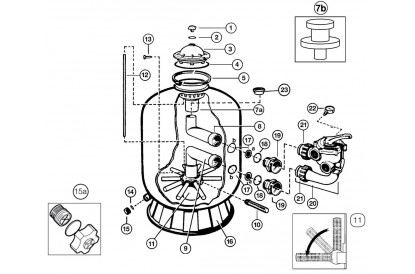 Pièces détachée Pro Side - 14 m3/h 