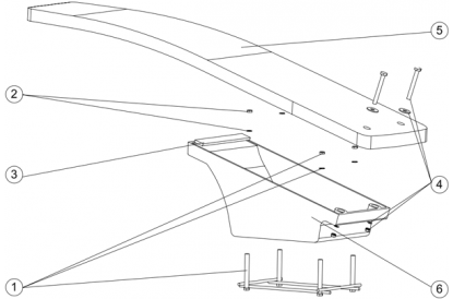 Pièces détachée Plongeoir flexible Dynamic - Blanc