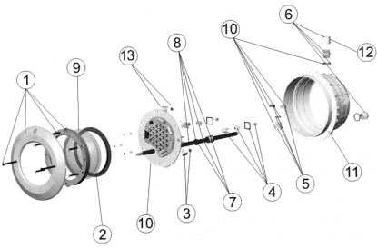 Pièces détachée Projecteur leds Béton
